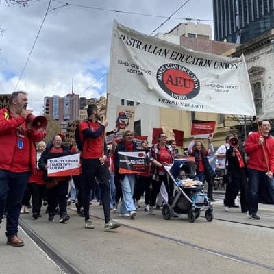 Show us the money: teachers mock 'education state' tag