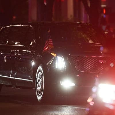 PM greeted by Trump at exclusive leaders' reception