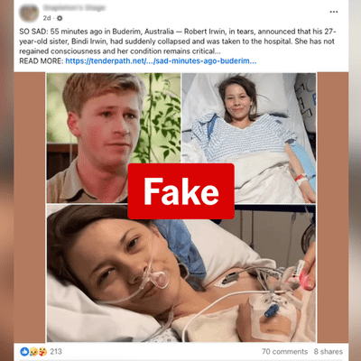 Bindi Irwin targeted in dozens of fake AI-generated posts