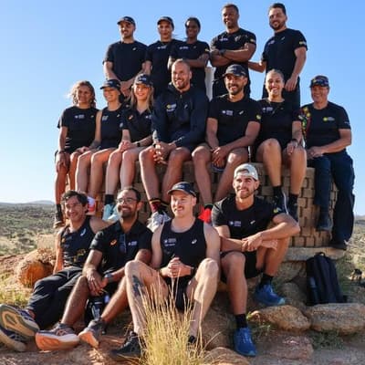 Indigenous footy legends lace up for New York marathon