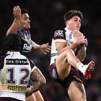 Reece Walsh a Broncos hero with Clive Churchill Medal