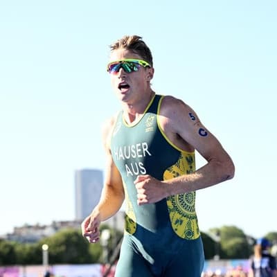 Aussie Hauser happy for pressure as top-dog triathlete