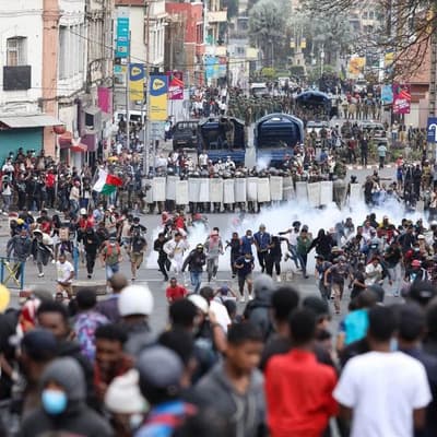 Madagascar's president says a coup is under way