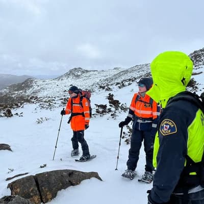 Search for hiker reviewed in challenging, cold weather
