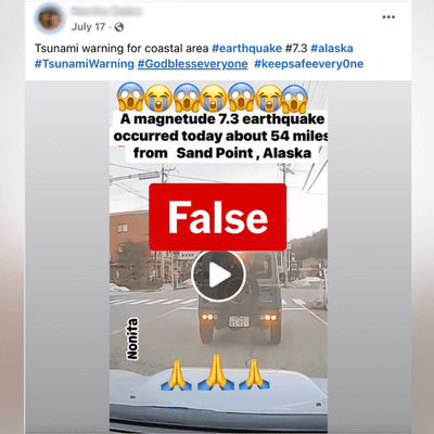 Old disaster videos falsely shared as 'breaking' US earthquake footage