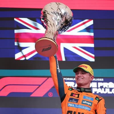 Penalty seals Oscar's grim GP as Norris flies in Brazil