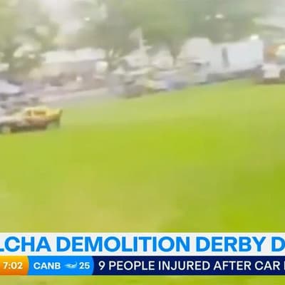 Community spirit praised after demolition derby crash