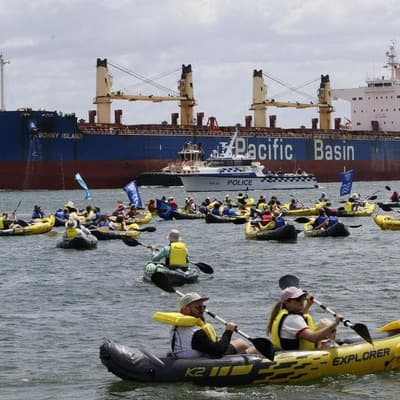 Ships turned, arrests made at annual climate protest