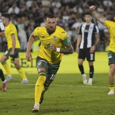 Socceroo Boyle's goal for Hibs can't stop Celtic