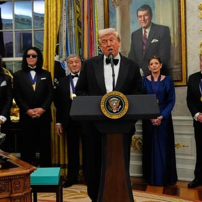 Kennedy Center honours stars but Trump takes spotlight