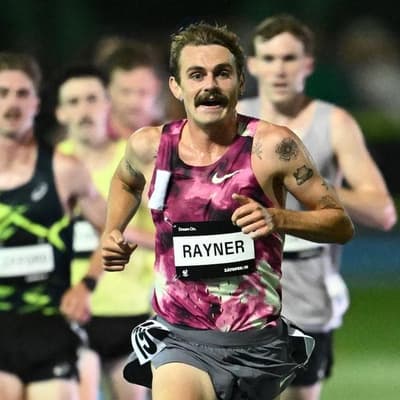 Rayner's shot for middle-distance history goes on line