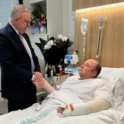 Bondi shooting hero had blood 'gushing from him'