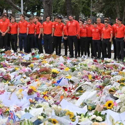 'Horrified' Cummins pays tribute, Swans visit memorial
