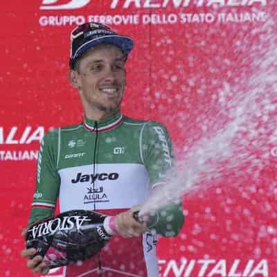 Big Giro day for Aussie team Jayco, birthday boy Thomas