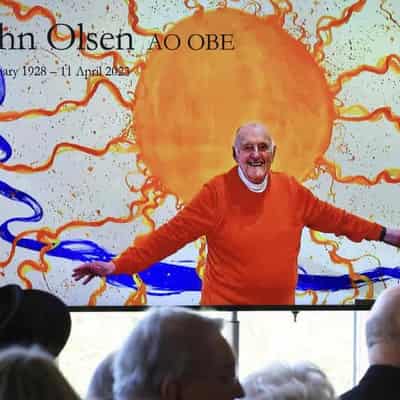 Bringer of joy John Olsen remembered at state memorial