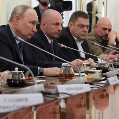 Putin says Ukraine hit dam, IAEA head visits Kyiv