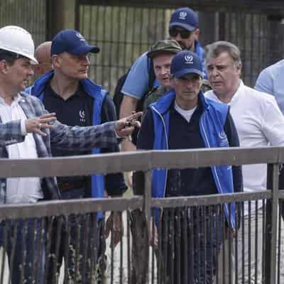 IAEA head visits Ukraine nuclear plant after dam breach