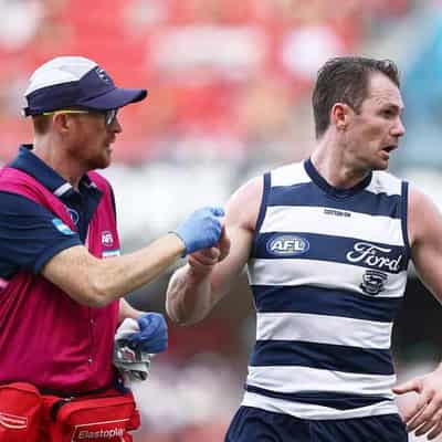 Collapsed lung, cracked rib for Geelong's Dangerfield