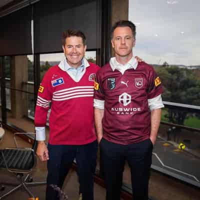 NSW makes Qld premier's day hoisting Maroon's colours