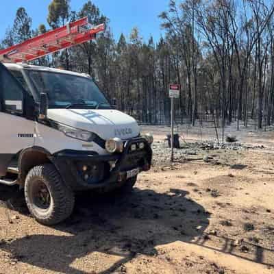 Windy conditions fuel rapidly moving fire in rural Qld