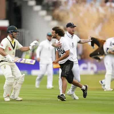 Bairstow hailed 'a hero' after halting pitch protesters