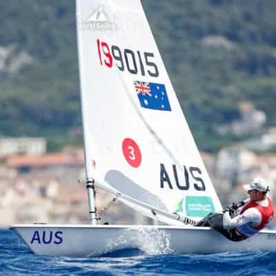 Olympic champion Wearn sails to lead in test event