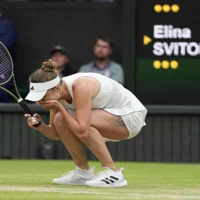 Svitolina downs Swiatek in emotional Wimbledon triumph