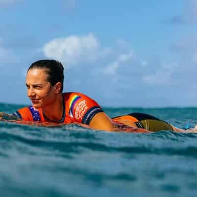 Australian women play surfing waiting game at J-Bay