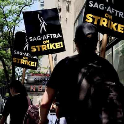 Hollywood actors join writers on picket lines