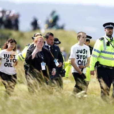 Environmental protesters thwarted by Horschel at Open