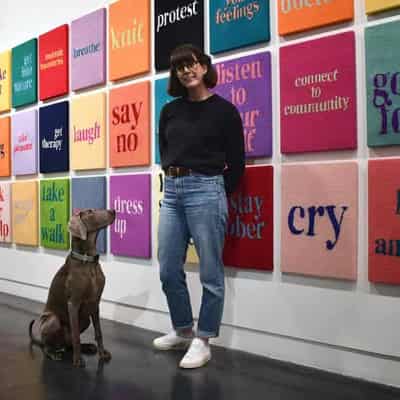 Galleries go to the dogs with canine art walk