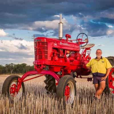 On tractor for world record as mighty machine turns 100