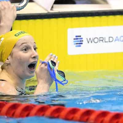 O'Callaghan breaks longest-standing women's swim record