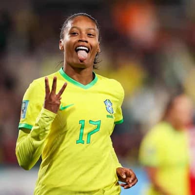 Brilliant Brazil face France in World Cup blockbuster