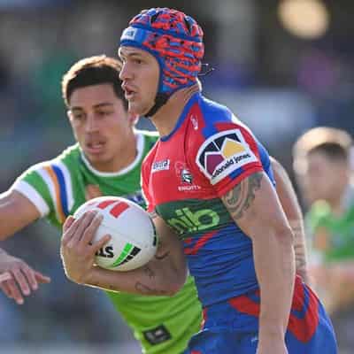 Ponga on fire as Knights thrash Raiders in Canberra