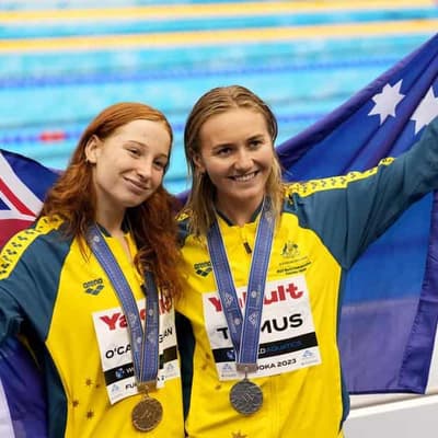 Australian swimmers claim record medal haul at worlds