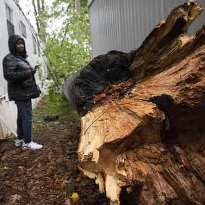 Two dead,1.1 million lose power in eastern US storms