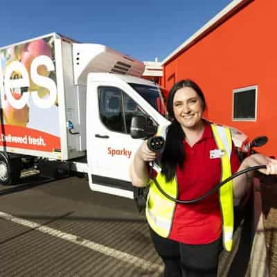 Coles rolls out Sparky, the electric delivery truck