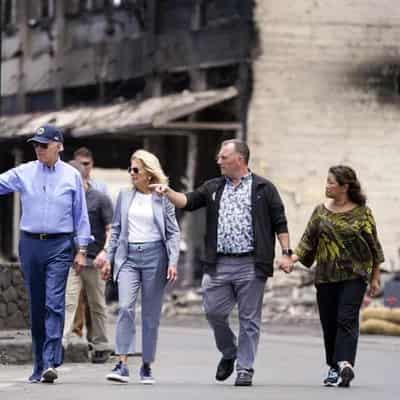 'We stand with you,' Biden tells Maui fire survivors