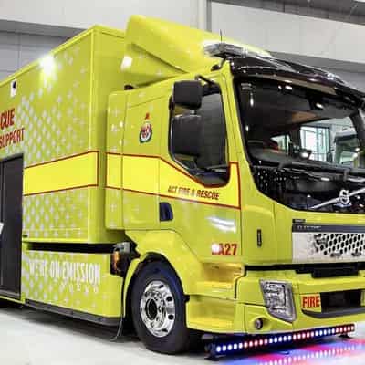 ACT, Volvo reveal Australia's first electric fire truck