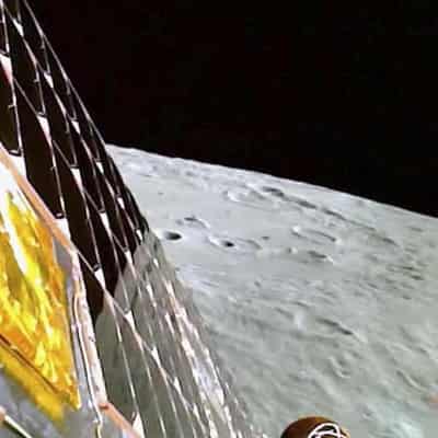 Chandrayaan-3 rover rolls onto moon as India celebrates