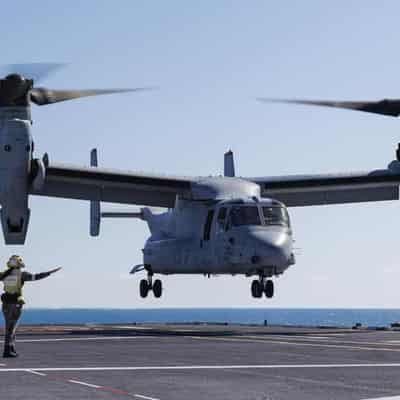 Pentagon still confident in Osprey after marine deaths