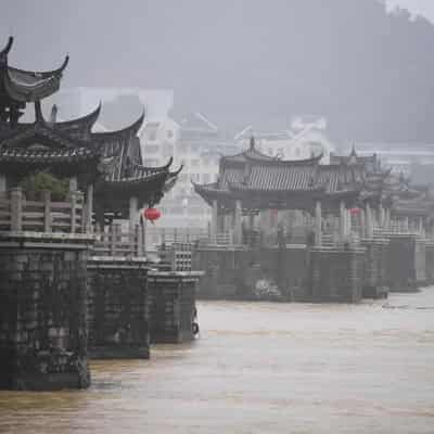 Floods from typhoon kill two in China's Fujian province