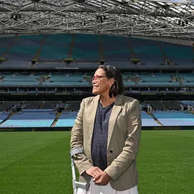 Cathy Freeman stand unveiled at site of famous victory