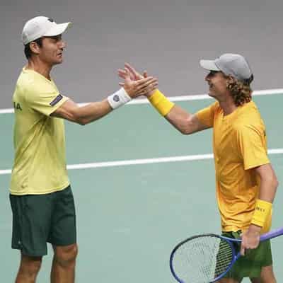 Aussies target Swiss whitewash to make Davis Cup finals