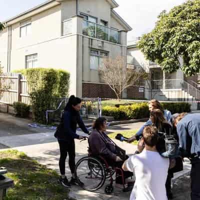 Chaotic rescue as smoke, fire trap care block residents