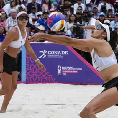 Aussie beach volleyball pair miss world title medals