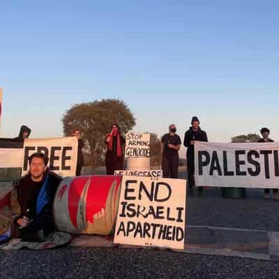 Pro-Palestine activists block entry to Pine Gap base