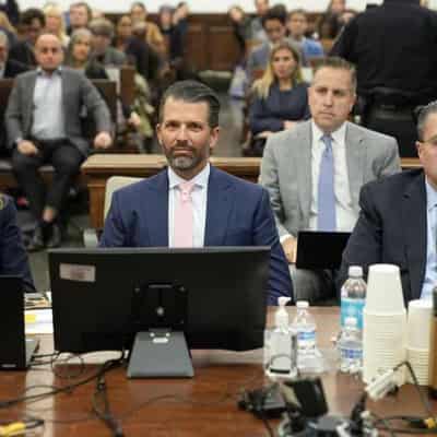 Trump Jr testifies at his father's New York fraud trial