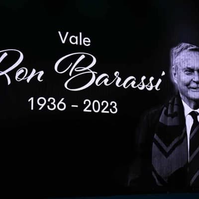 AFL legend Ron Barassi farewelled at MCG